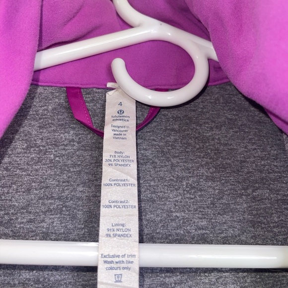 Lululemon Kanto catch me Run jacket ultra violet size 4 - Picture 6 of 12